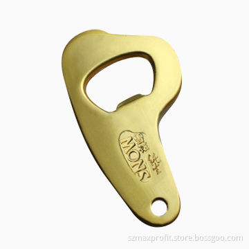 Zinc Alloy Snow Plated Gold Bottle Opener